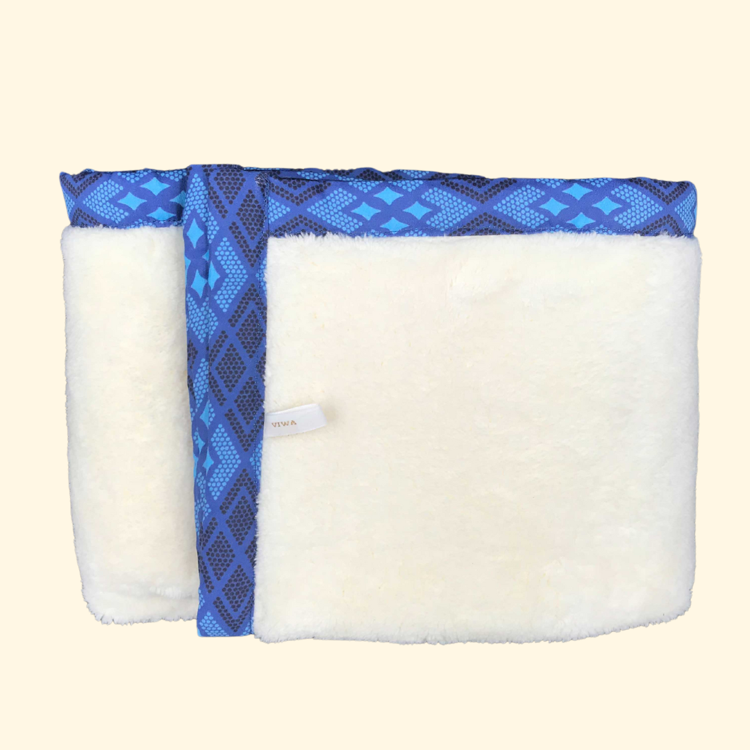 polaire femme douce chaude et cocoon Anapurna couleur bleu lavande, bleu  roi modèle uternel
