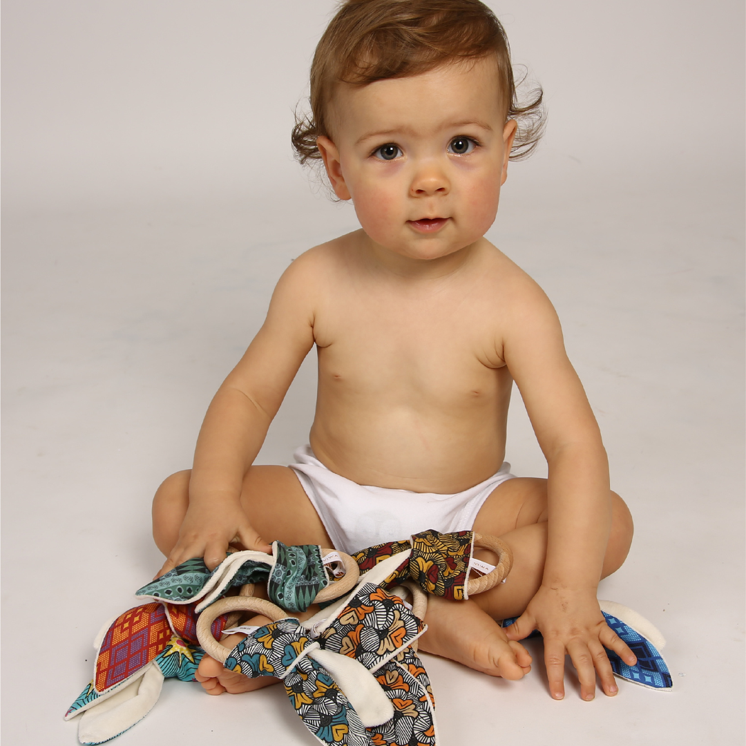 Anneau de dentition - Jouet d'éveil - Idée cadeau de naissance Made In France - Ayana